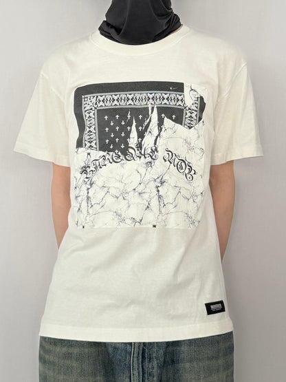 Swagger White Print T-Shirt Size M