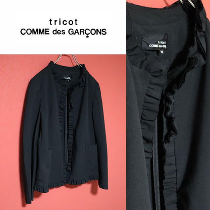 tricot COMME des GARCONS 00s Frill Wool Jacket Size M