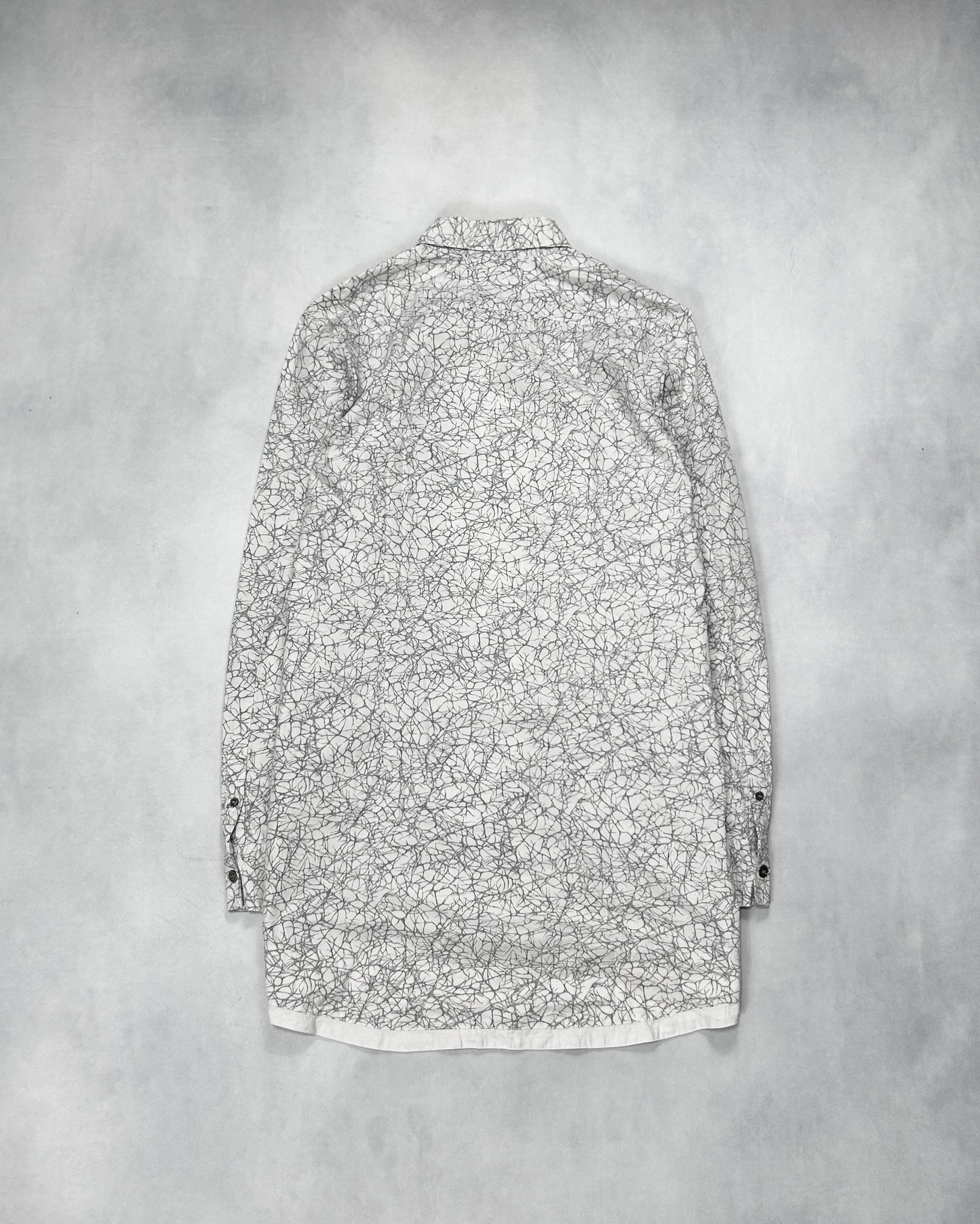 Diet Butcher Slim Skin Crackle Longline Shirt Size 1