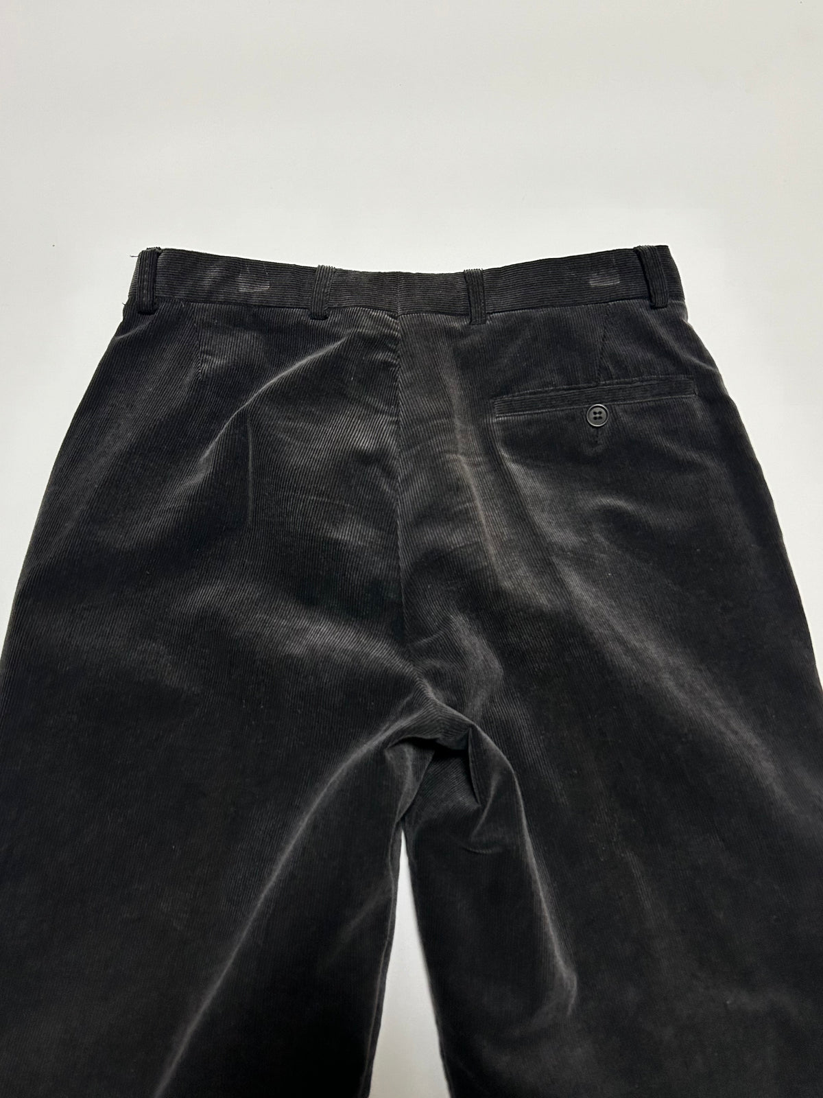 EMPORIO ARMANI AW2001 Corduroy Pants Black Size 46