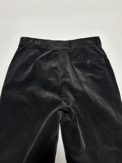 EMPORIO ARMANI AW2001 Corduroy Pants Black Size 46