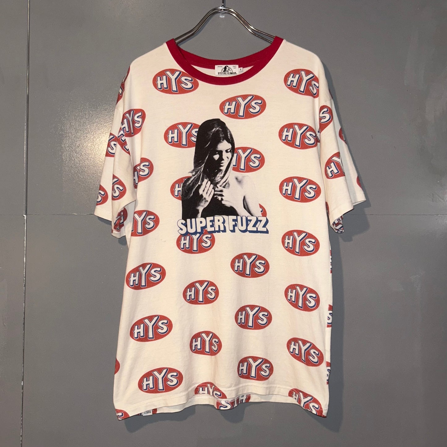 HYSTERIC GLAMOUR All-Over Pattern T-Shirt Size S
