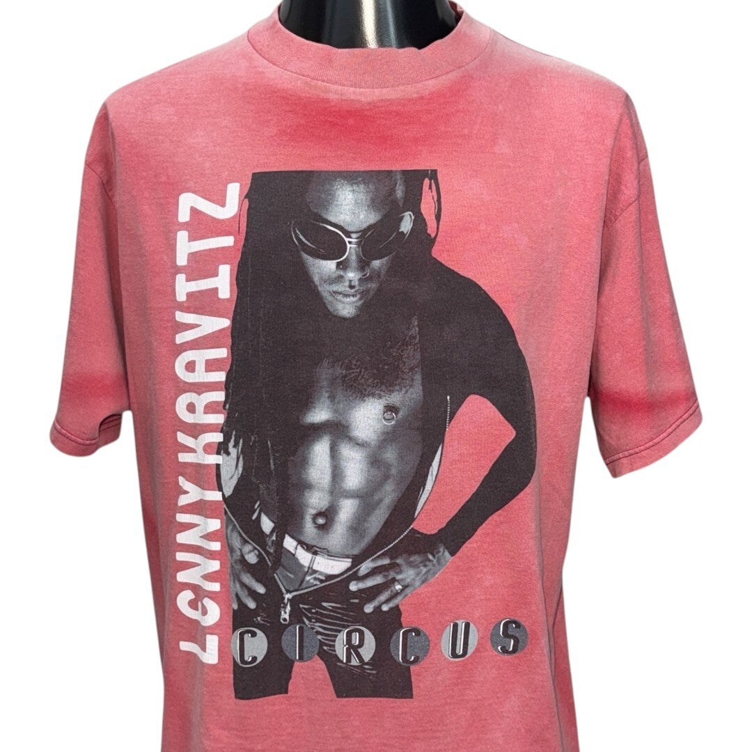 LENNY KRAVITZ 90s Circus Japan Tour Vintage Tee Faded Size L