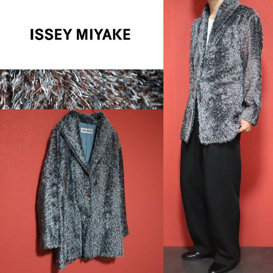 ISSEY MIYAKE 98AW Archive Shaggy Long Coat Size L