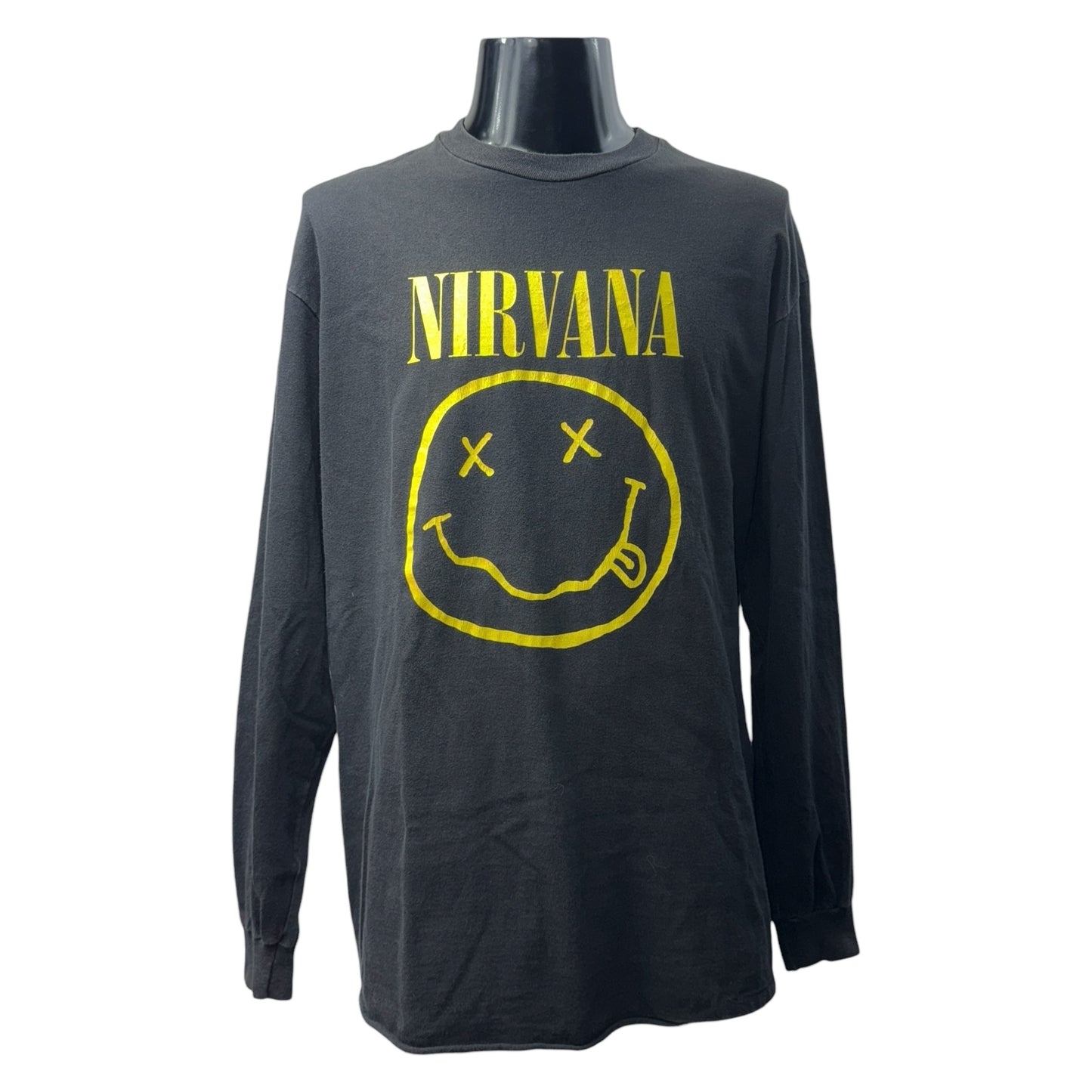 Nirvana Vintage Long Sleeve T-Shirt Black Size L