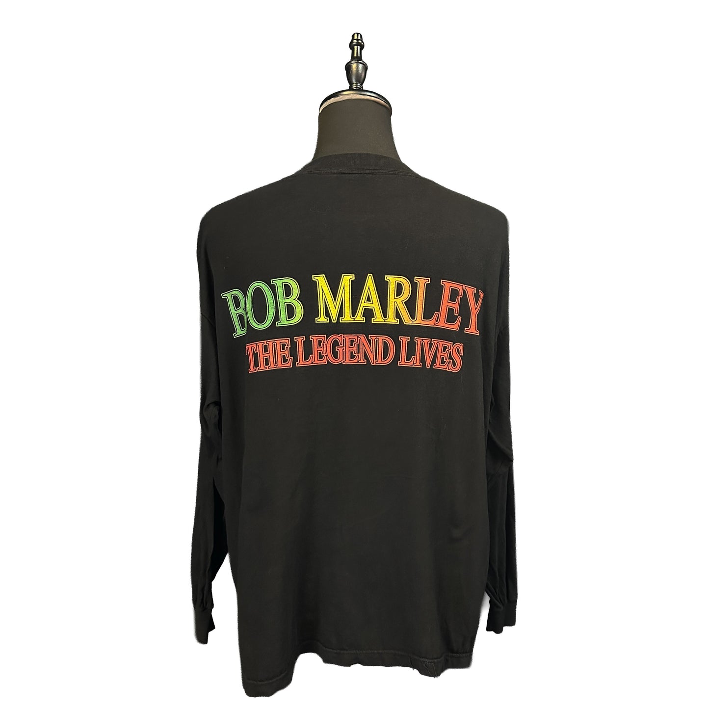 Bob Marley The Legend Lives Vintage Long Sleeve T-Shirt Size FREE SIZE