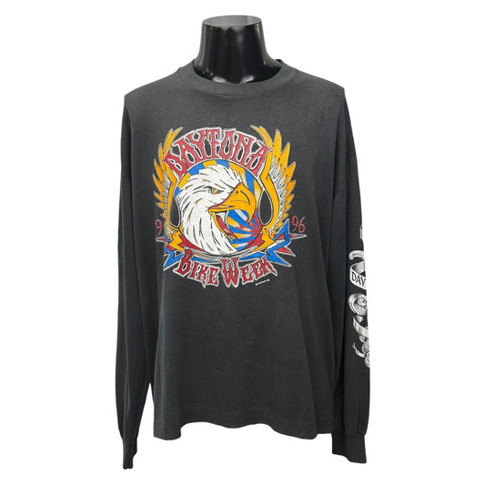 DAYTONA BIKE WEEK 90s Vintage 1996 Sleeve T-Shirt Size 2XL
