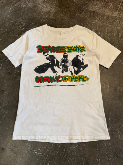 Vintage BEASTIE BOYS White T-Shirt Size S