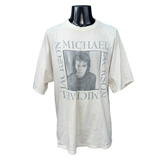 MICHAEL JACKSON 90s King of Pop Vintage T-Shirt Size XL