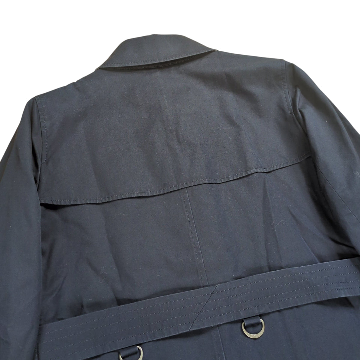 BURBERRY LONDON Dark Navy Short Trench Coat Size 44