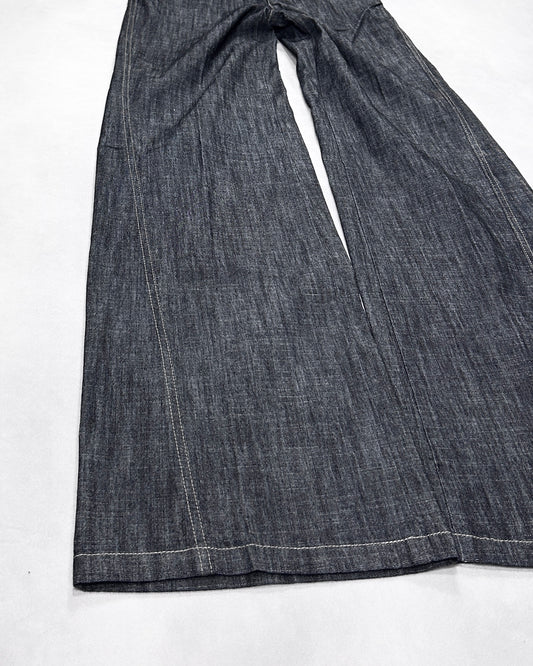 Marithe + Francois Girbaud Contrast Flare Denim Size SS