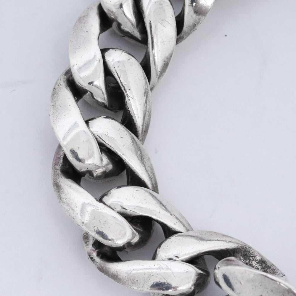 CHROME HEARTS Floral Cross ID Bracelet Silver Size ONE SIZE