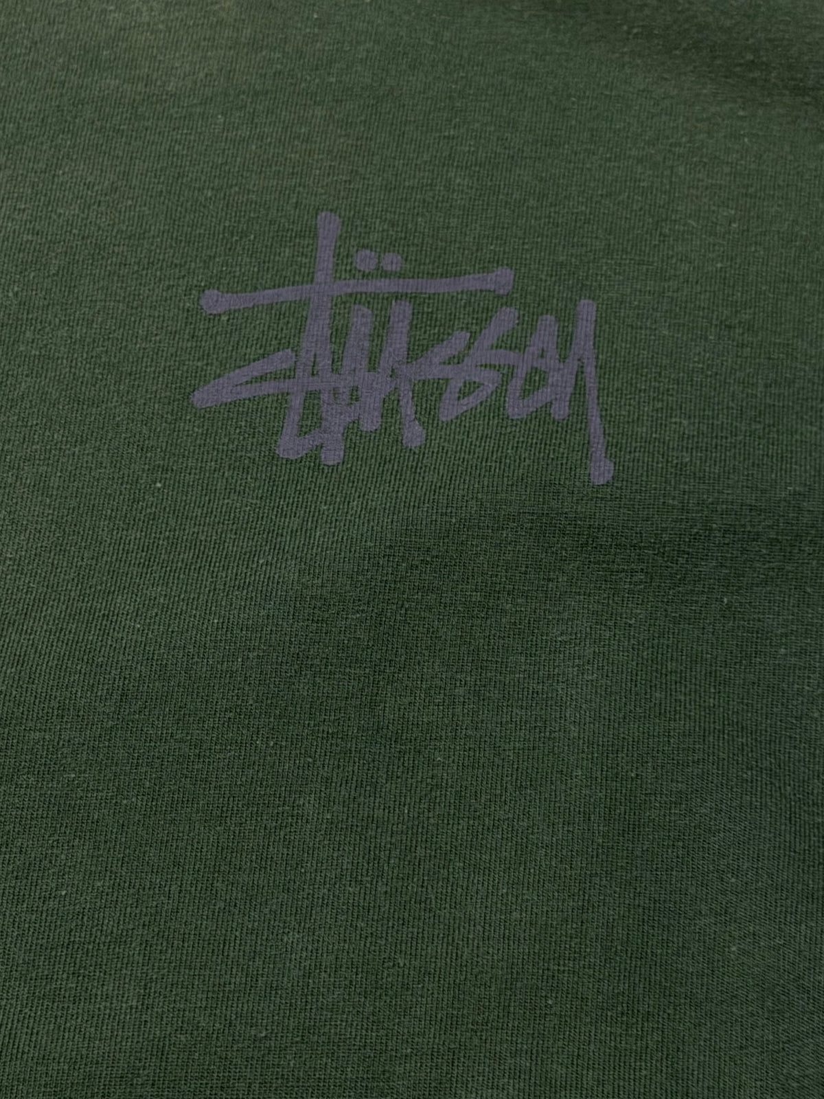 Old Stussy 90s Dragon T-Shirt Faded Green Size M