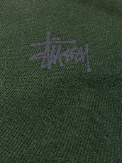 Old Stussy 90s Dragon T-Shirt Faded Green Size M