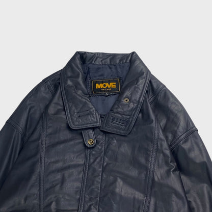 MOVE Leather Jacket Black Size L