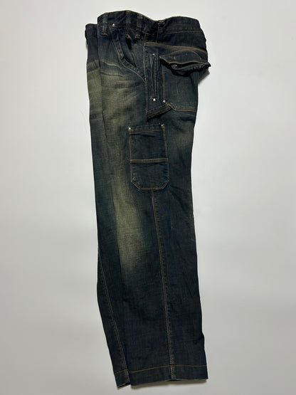 Dolce & Gabbana D&G 2000s Indigo Painter Jeans Size 44