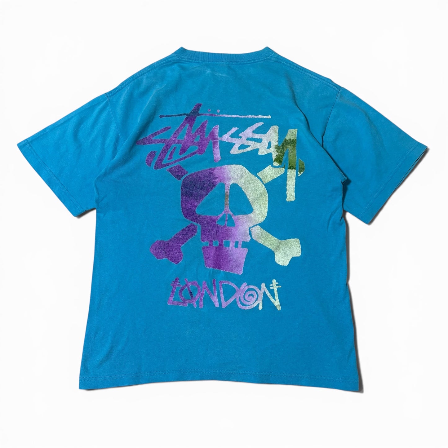 Vintage Stussy 00s London Exclusive Tie-Dye Skull Size M