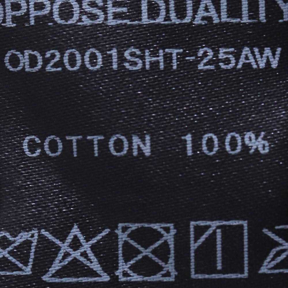 OPPOSE DUALITY 25AW Panel Button-Up Shirt Gray Size 48
