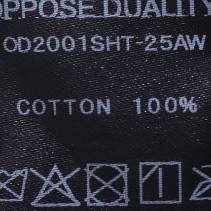 OPPOSE DUALITY 25AW Panel Button-Up Shirt Gray Size 48