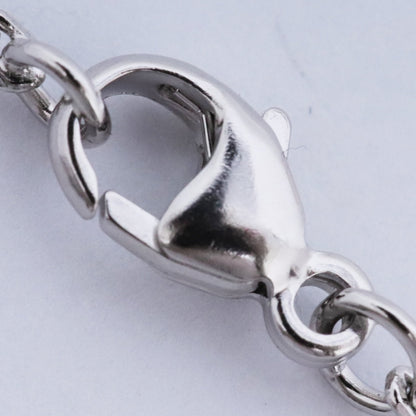 HERMES Mini Pop H Charm Pendant Necklace Silver Black Size F