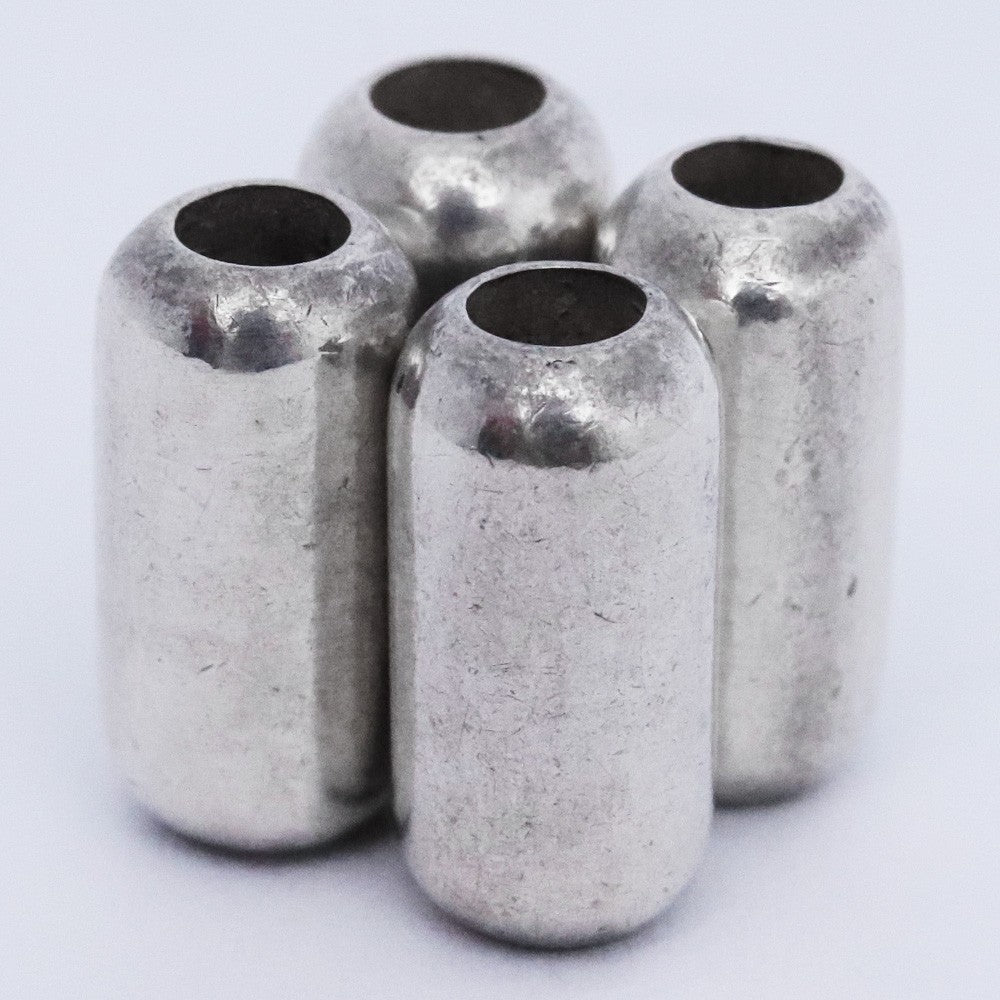Taro Washimi Silver Long Pipe Beads (4-Piece Set) Size F