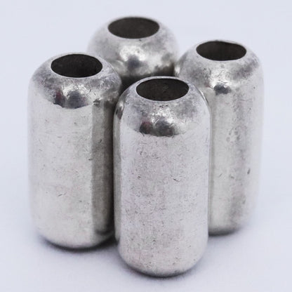 Taro Washimi Silver Long Pipe Beads (4-Piece Set) Size F
