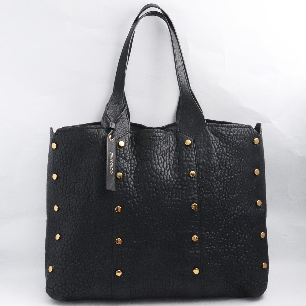 Jimmy Choo Black Rocket Shopper Studded Tote Bag Size F