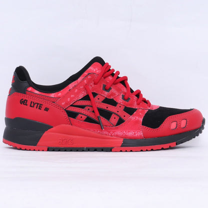 Asics RED SPIDER Gel-Lyte 3 Red Black Sneakers Size 27cm