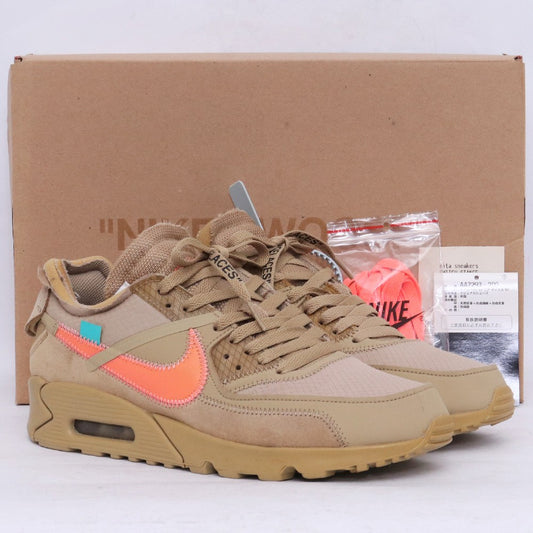 Off-White Nike THE 10 AM90 Desert Ore Sneakers Size 26.5cm