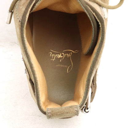 CHRISTIAN LOUBOUTIN Suede Belt Sneakers Brown Size EU 43