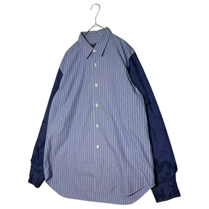 COMME des GARCONS HOMME 05SS Nylon Sleeve Shirt Blue Size M