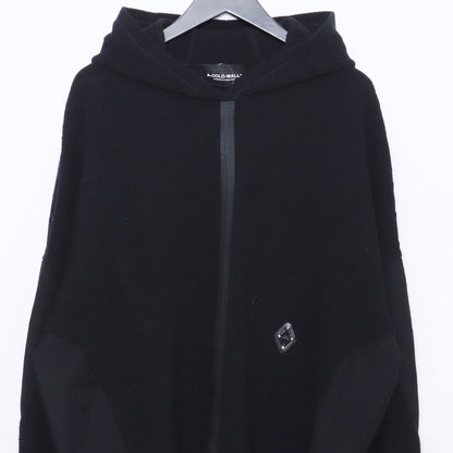 A COLD WALL Textured Concealed Zip Hoodie Black Size XL