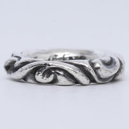 CHROME HEARTS SCRL Band Silver Ring Size ONE SIZE