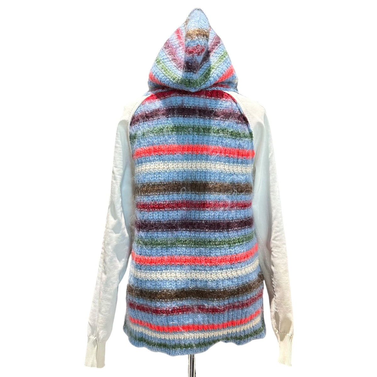 TAO 23AW Border Knit Paneled Hoodie Multi Size S