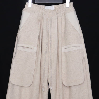 ZUKAN Wide Easy Pants White