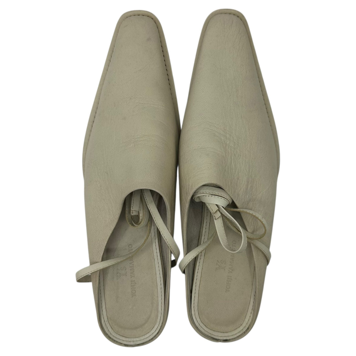 Y's Western Lace-Up Leather Mules Sandals Size 2