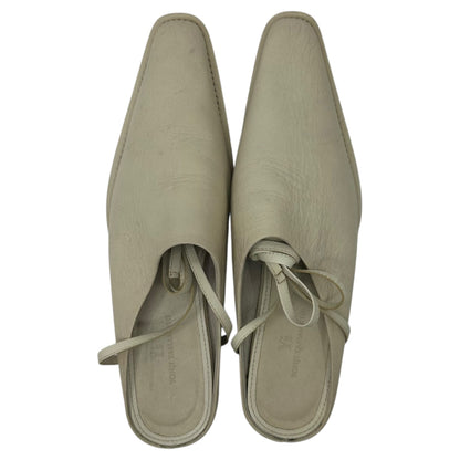 Y's Western Lace-Up Leather Mules Sandals Size 2