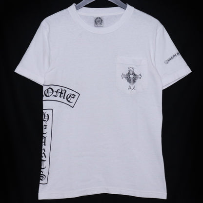 Chrome Hearts Old T-Bar CH Cross White Size M