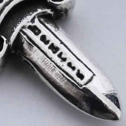 CHROME HEARTS #5 Dagger Charm Silver Size F