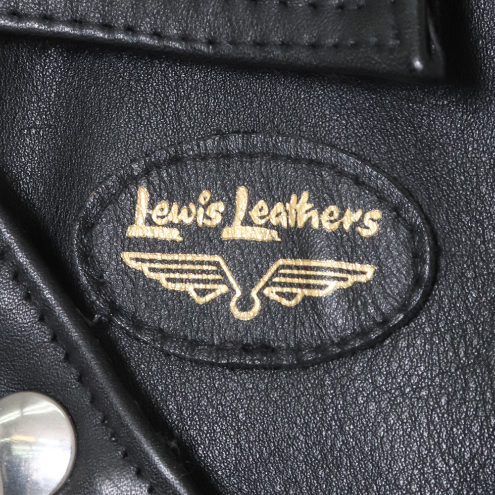 LEWIS LEATHERS Lightning Tight Fit Cow Jacket Black Size 34