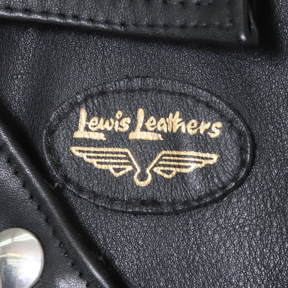 LEWIS LEATHERS Lightning Tight Fit Cow Jacket Black Size 34