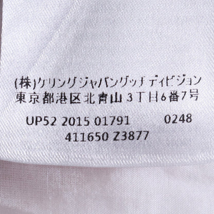 GUCCI Cotton Long Sleeve Dress Shirt White Size 39