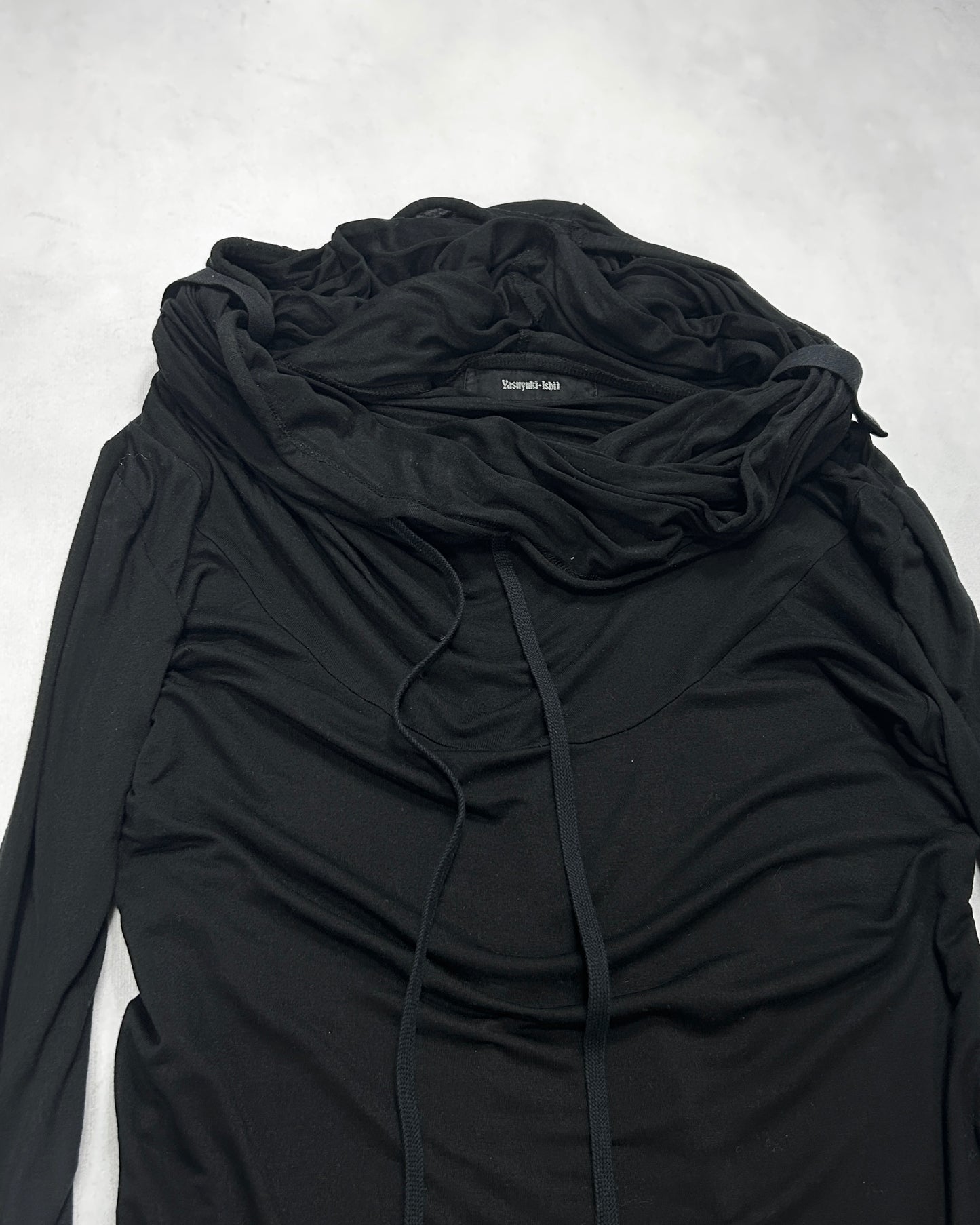 Yasuyuki Ishii Convertible High Neck Tencel Top Size 46