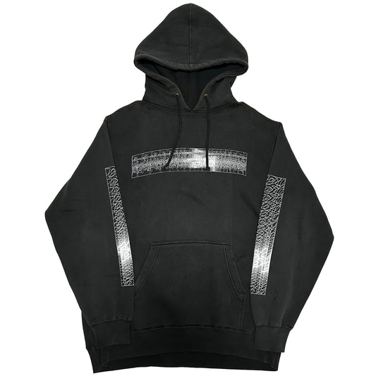 STUSSY 2000s Faded Logo Hoodie Black Size S