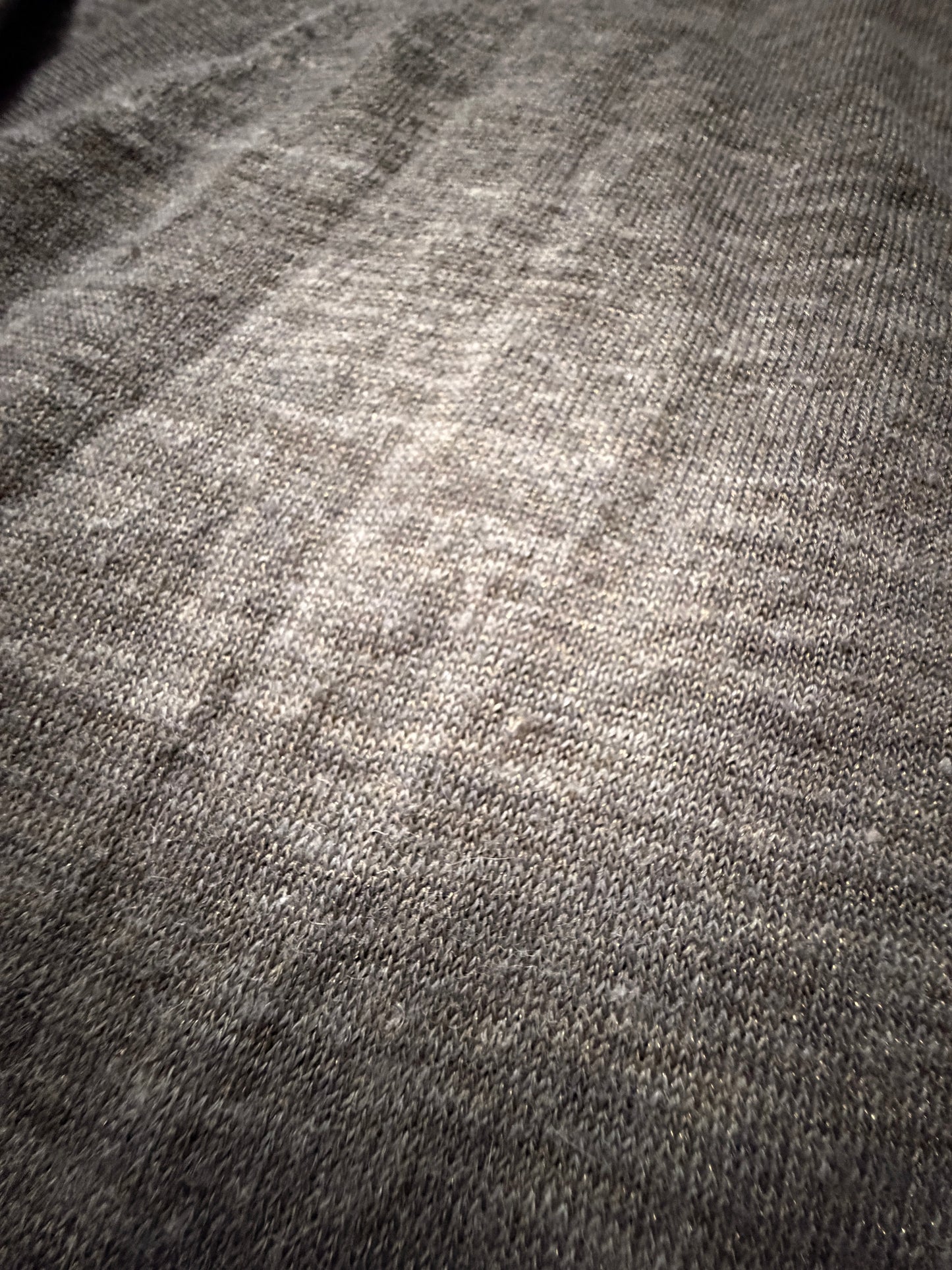 DRIES VAN NOTEN 2000s Wool Linen Gold Thread Cardigan Size S