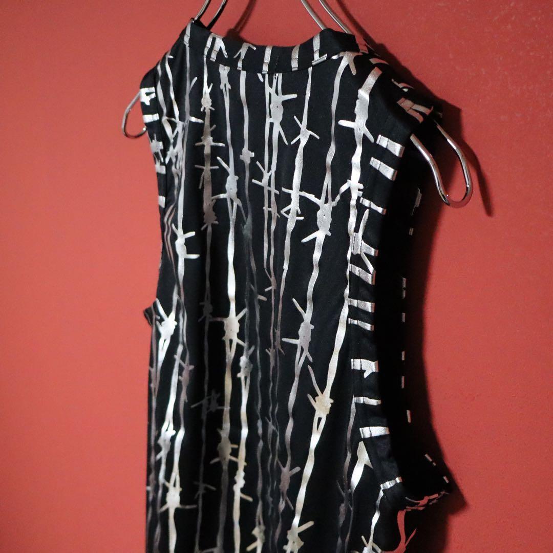 Comme des Garcons 25SS Barbed Wire Print Tank Top Size M