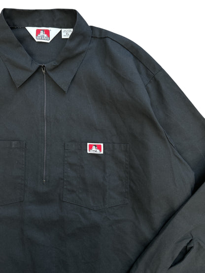 BEN DAVIS 90s HALF ZIP PULLOVER SHIRT Size XL