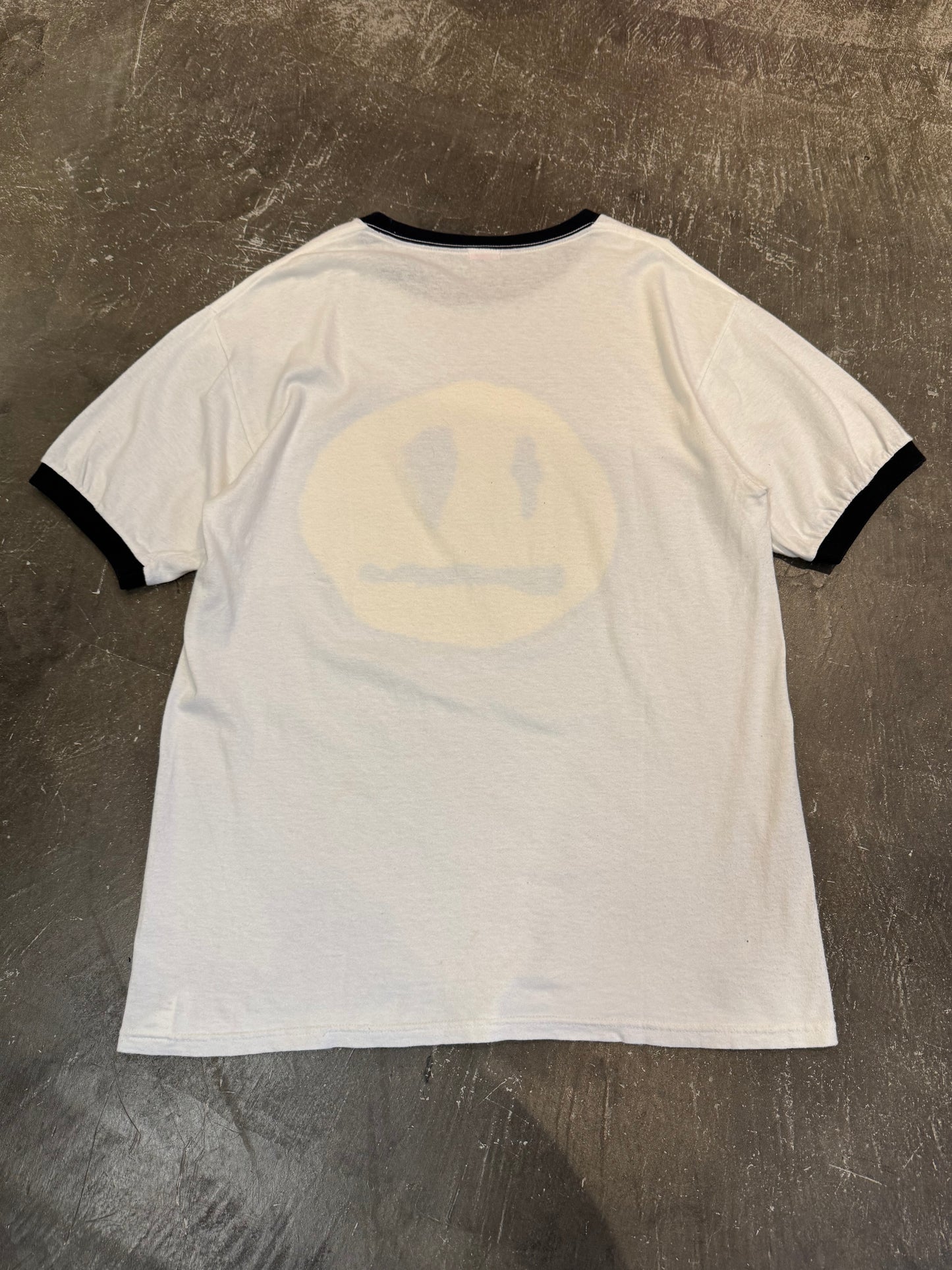 Vintage JERRY PINK White Cotton T-Shirt Size L
