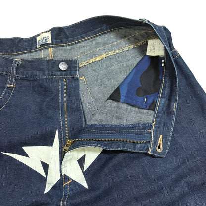 Bape A BATHING APE Denim Jeans Size XL