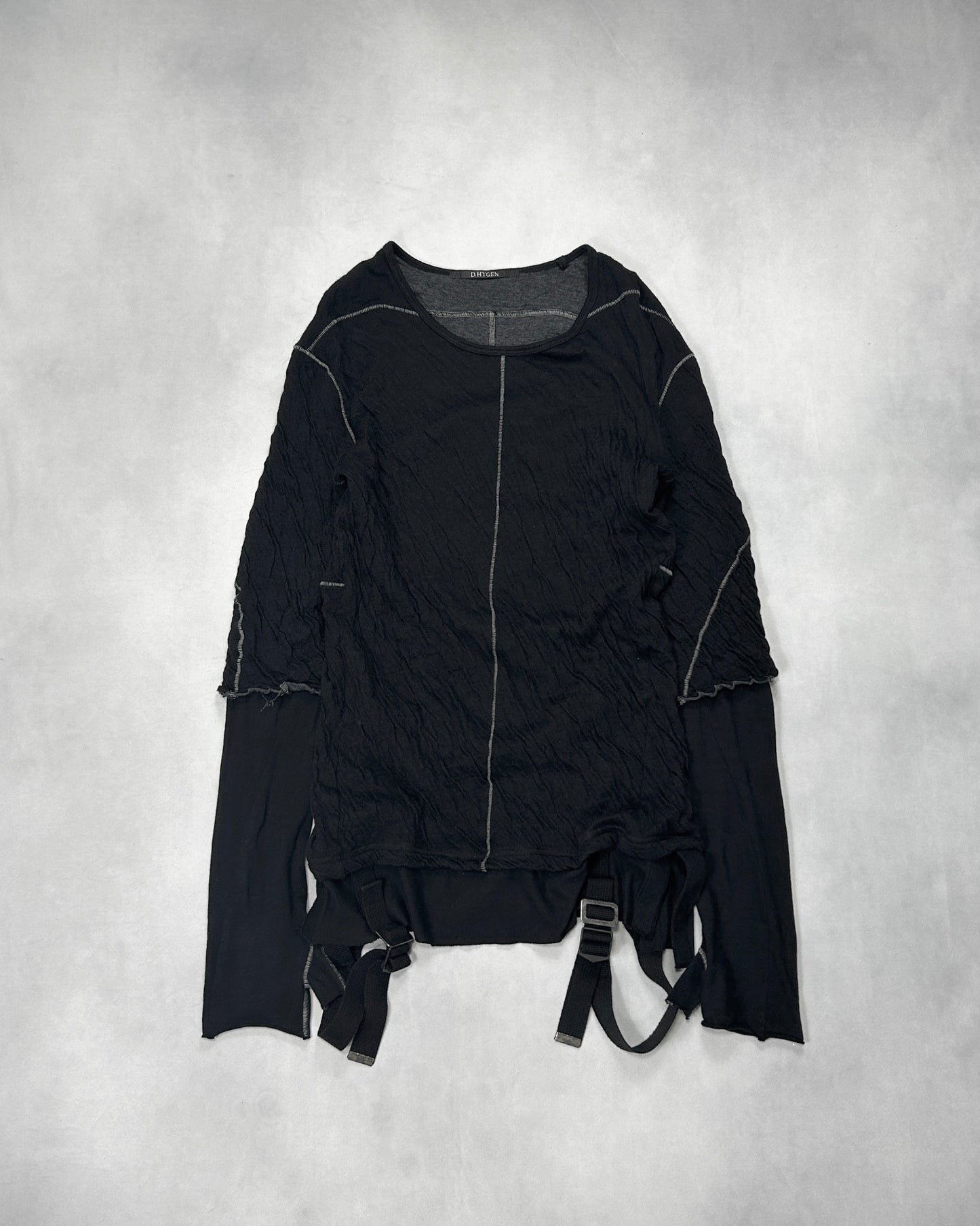 D.Hygen Double Face Layered Long Sleeve T-Shirt (FW23) Size 1